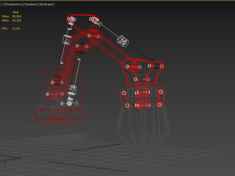 HYDRAULIC CRANE GRABBER CLAW GRIPPER GRAPPLE CLAMP HOOK LIFTER Modelo 3D