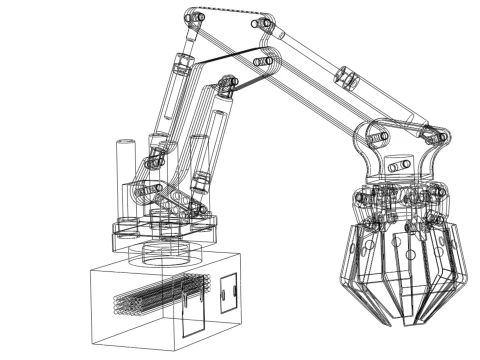 GUINDASTE HIDR&Aacute;ULICO GRABBER GARRA GARRA GRAPPLE GANCHO LEVANTADOR Modelo 3D