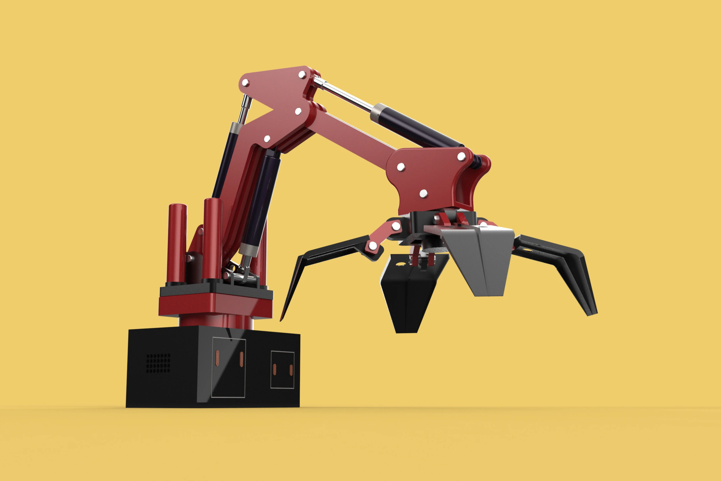 LOAD LIFTING CRANE ATTACHMENT GRABBER CLAW GRAPPLE HOOK JAW TONG 3D Model .c4d .max .obj .3ds .fbx .stl .blend