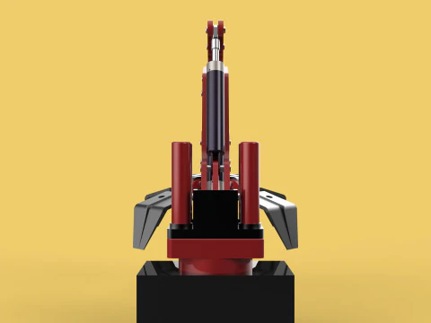 LOAD LIFTING CRANE ATTACHMENT GRABBER CLAW GRAPPLE HOOK JAW TONG 3D Model