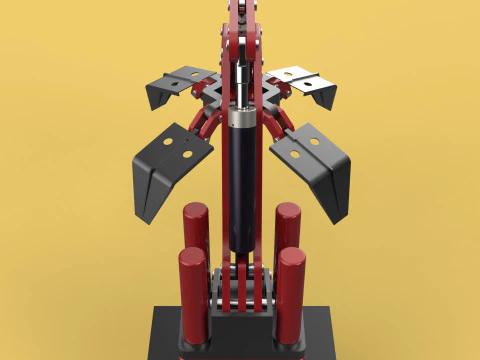 LOAD LIFTING CRANE ATTACHMENT GRABBER CLAW GRAPPLE HOOK JAW TONG 3D Model