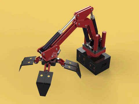LOAD LIFTING CRANE ATTACHMENT GRABBER CLAW GRAPPLE HOOK JAW TONG 3D Model