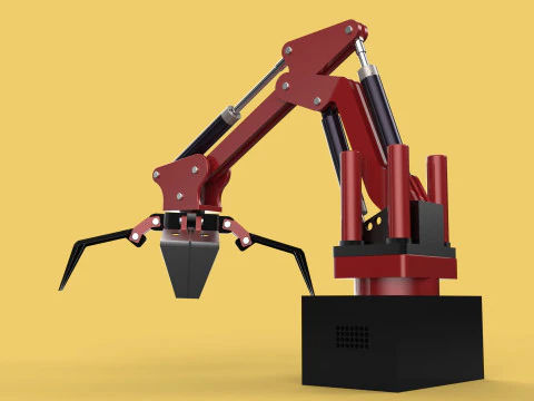 LOAD LIFTING CRANE ATTACHMENT GRABBER CLAW GRAPPLE HOOK JAW TONG 3D Model