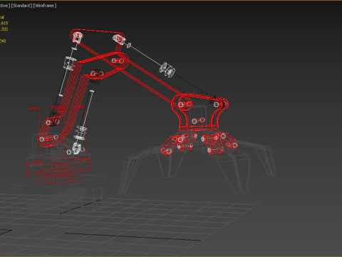 LOAD LIFTING CRANE ATTACHMENT GRABBER CLAW GRAPPLE HOOK JAW TONG 3D Model