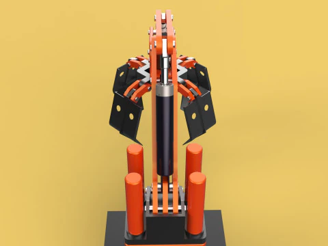HYDRAULIC PALM OIL FRUIT LOADER GRAB CRANE LIFTING GRABBER JAWS 3D Model