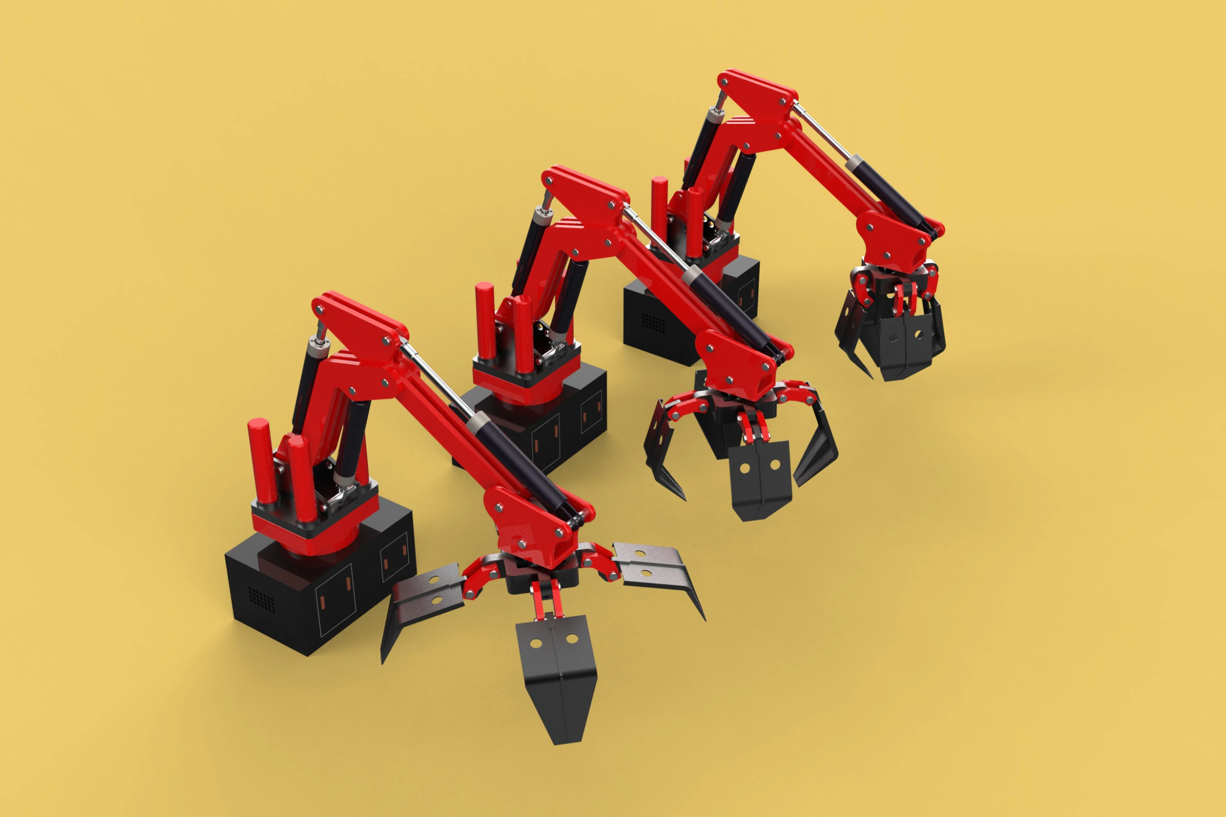 ARM LOADER LIFTING CRANE GRABBER GRAPPLE HOOK JAW TONG HOOK AUTO 3D Model .c4d .max .obj .3ds .fbx .stl .blend