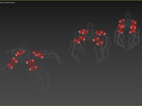 CRANE ATTACHMENT ARM GRABBER GRAPPLE HOOK JAW TONG CRAWLER HOOK 3D Model