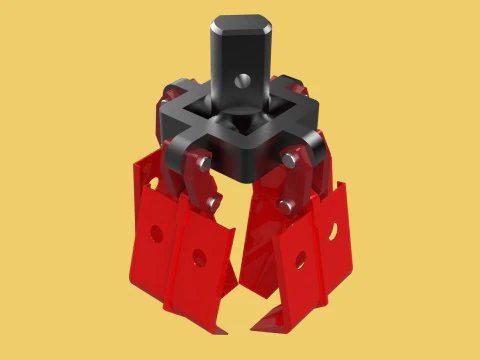 PALM OIL FRUIT CRANE ATTACHMENT ARM LOADER LIFTING GRABBER JAWS 3D Model