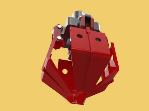 PALM OIL FRUIT CRANE ATTACHMENT ARM LOADER LIFTING GRABBER JAWS 3D 모델