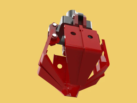 PALM OIL FRUIT CRANE ATTACHMENT ARM LOADER LIFTING GRABBER JAWS 3D Model