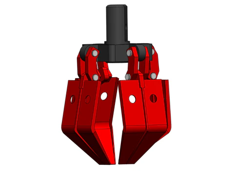 PALM OIL FRUIT CRANE ATTACHMENT ARM LOADER LIFTING GRABBER JAWS 3D Model