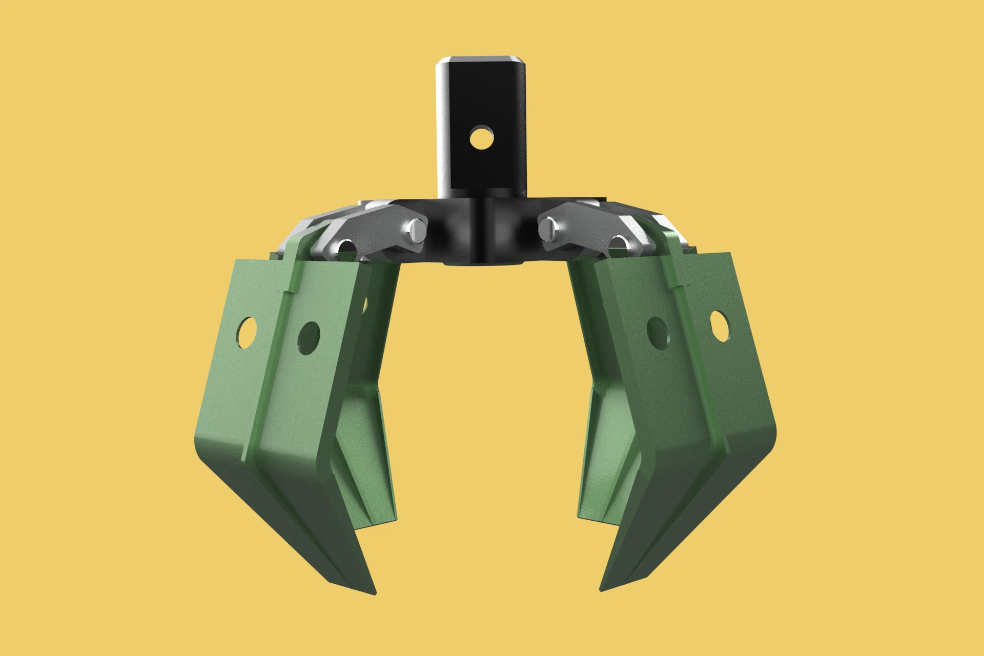 WOOD LOG TREE CRANE ATTACHMENT ARM LOADER LIFTING GRABBER JAWS 3D Model .c4d .max .obj .3ds .fbx .stl .blend 