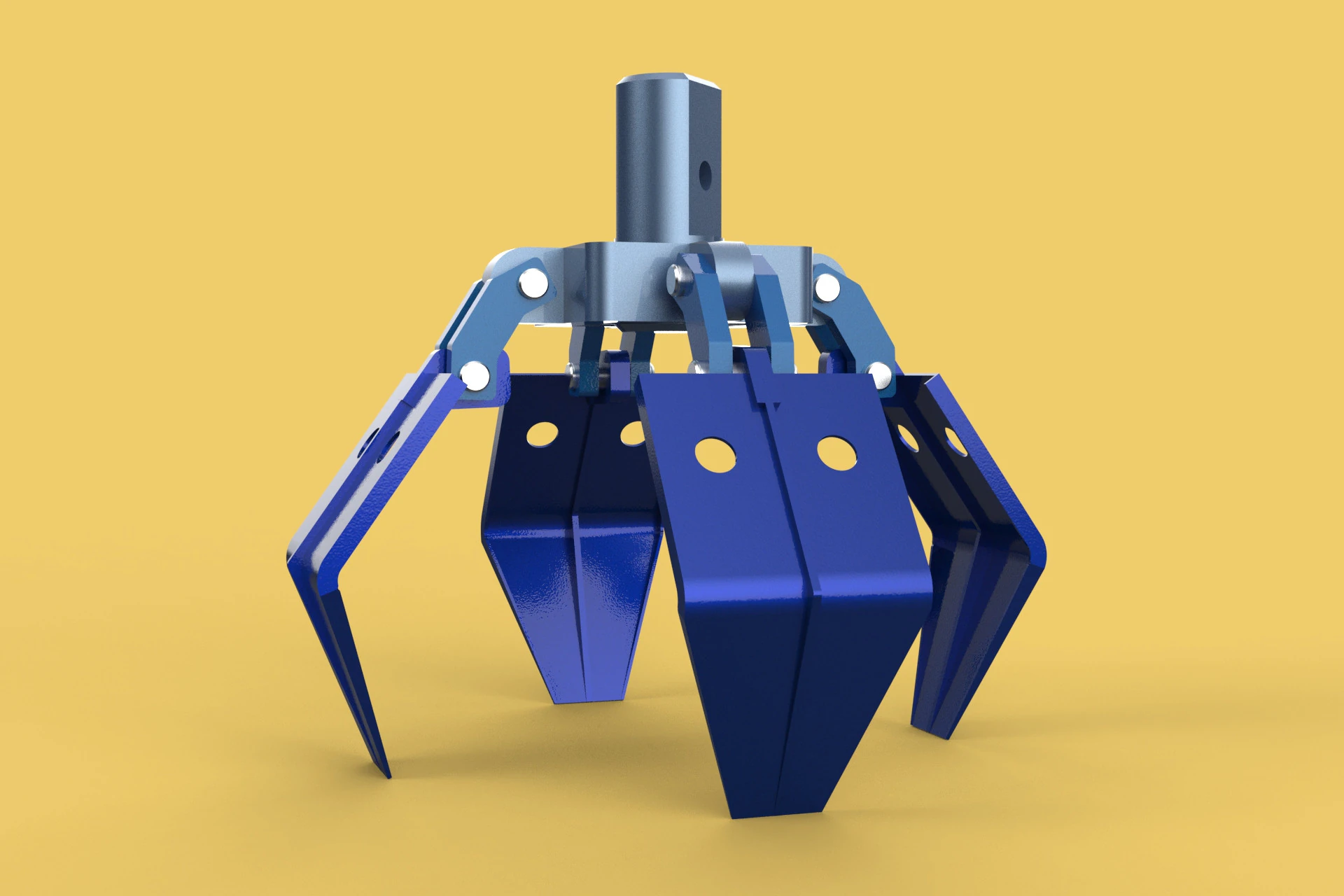POLEGAR BALDE GUINDASTE ANEXO BRA&Ccedil;O GRAPPLE GANCHO MAND&Iacute;BULA Modelo 3D .c4d .max .obj .3ds .fbx .stl .blend 