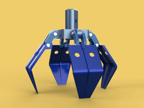 ЩЕЛЕПА ЗАХВАТНИК КОВШ КРАН КРАН ГРАББЕР ГРЕЙФЕР ЩЕЛЕПА 3D Модель