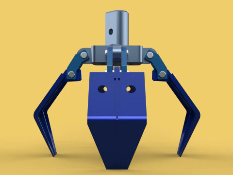 POLEGAR BALDE GUINDASTE ANEXO BRA&Ccedil;O GRAPPLE GANCHO MAND&Iacute;BULA Modelo 3D