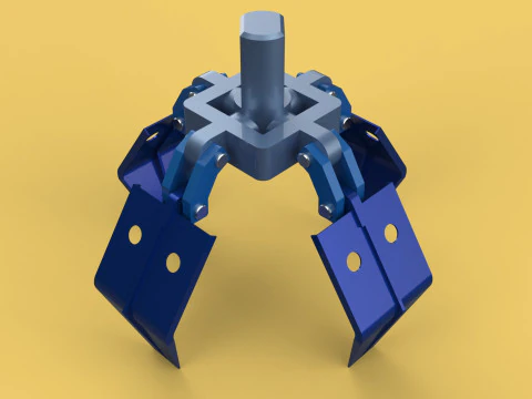 POLEGAR BALDE GUINDASTE ANEXO BRA&Ccedil;O GRAPPLE GANCHO MAND&Iacute;BULA Modelo 3D