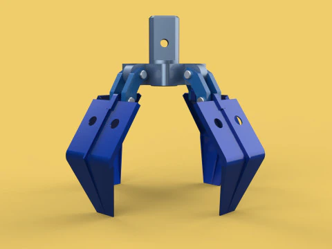 POLEGAR BALDE GUINDASTE ANEXO BRA&Ccedil;O GRAPPLE GANCHO MAND&Iacute;BULA Modelo 3D