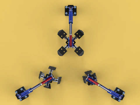 ARM THUMB GRAB BUCKET LOADER LIFTING CRANE GRABBER GRAPPLE JAW 3D Model