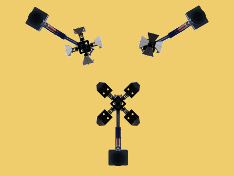 ARM THUMB GRAB BUCKET LOADER LIFTING CRANE GRABBER GRAPPLE JAW 3D 모델