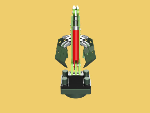 HYDRAULIC WOOD LOG TREE LOADER GRAB CRANE LIFTING GRABBER JAWS Modelo 3D