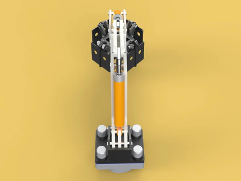 MOUNTED ATTACHMENT ARM CRANE TRUCK BULLDOZER EXCAVATOR TRACTOR 3D Model