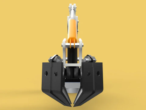 MOUNTED ATTACHMENT ARM CRANE TRUCK BULLDOZER EXCAVATOR TRACTOR 3D Model