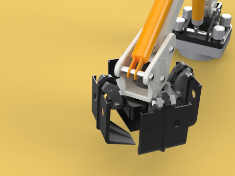 MOUNTED ATTACHMENT ARM CRANE TRUCK BULLDOZER EXCAVATOR TRACTOR 3D 模型
