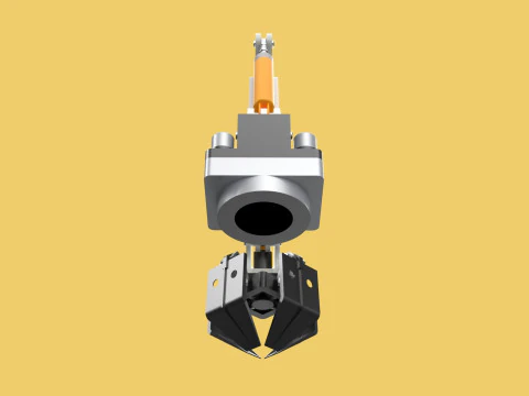 MOUNTED ATTACHMENT ARM CRANE TRUCK BULLDOZER EXCAVATOR TRACTOR 3D Model