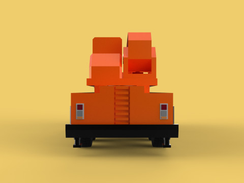 MINIATURE SCALE 1-130 ALL-TERRAIN TELESCOPIC MOBILE CRANE TRUCK Model 3D