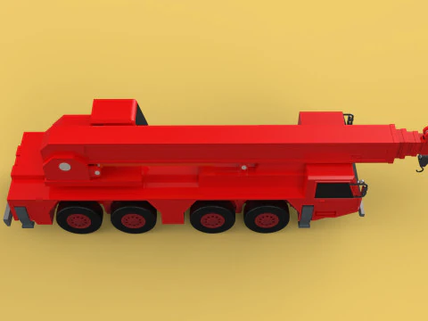 ALL-TERRAIN TELESCOPIC MOBILE CRANE CRAWLER LIFTING JIB TRUCK 3D Model