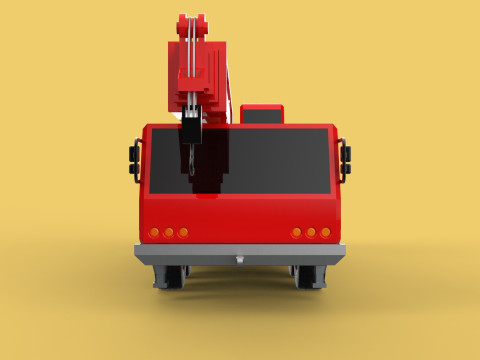 ALL-TERRAIN TELESCOPIC MOBILE CRANE CRAWLER LIFTING JIB TRUCK 3D Model