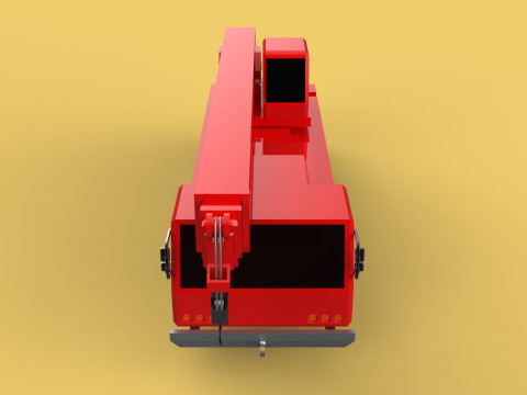 ALL-TERRAIN TELESCOPIC MOBILE CRANE CRAWLER LIFTING JIB TRUCK 3D Model