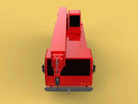 ALL-TERRAIN TELESCOPIC MOBILE CRANE CRAWLER LIFTING JIB TRUCK 3D Model
