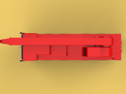 ALL-TERRAIN TELESCOPIC MOBILE CRANE CRAWLER LIFTING JIB TRUCK 3D Model