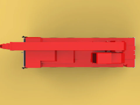 ALL-TERRAIN TELESCOPIC MOBILE CRANE CRAWLER LIFTING JIB TRUCK 3D Model