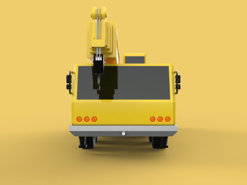TELESCOPIC MOBILE CRANE CRAWLER LIFTING TRUCK GIRDER OVERHEAD 3D Model