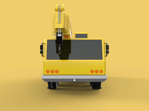 TELESCOPIC MOBILE CRANE CRAWLER LIFTING TRUCK GIRDER OVERHEAD 3D Model