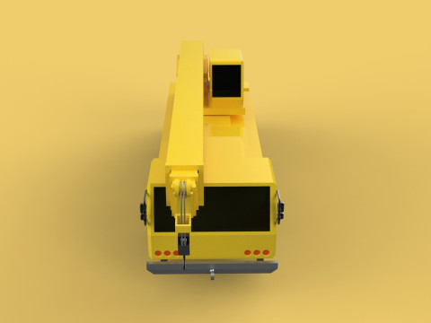 TELESCOPIC MOBILE CRANE CRAWLER LIFTING TRUCK GIRDER OVERHEAD 3D Model