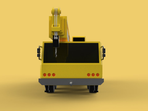 TELESCOPIC MOBILE CRANE CRAWLER LIFTING TRUCK GIRDER OVERHEAD 3D Model