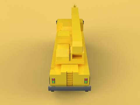 TELESCOPIC MOBILE CRANE CRAWLER LIFTING TRUCK GIRDER OVERHEAD 3D Model