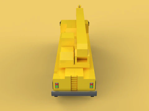 TELESCOPIC MOBILE CRANE CRAWLER LIFTING TRUCK GIRDER OVERHEAD 3D Model