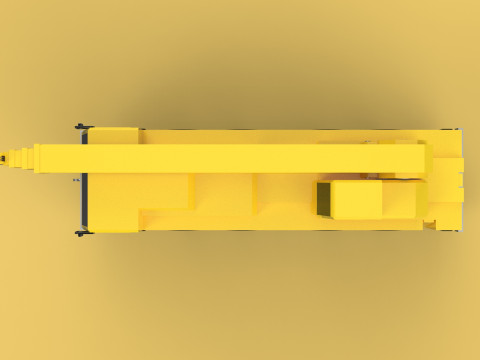 TELESCOPIC MOBILE CRANE CRAWLER LIFTING TRUCK GIRDER OVERHEAD 3D Model