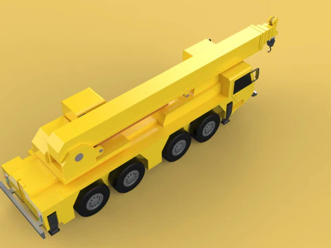 TELESCOPIC MOBILE CRANE CRAWLER LIFTING TRUCK GIRDER OVERHEAD 3D Model