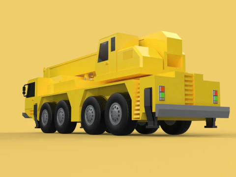 TELESCOPIC MOBILE CRANE CRAWLER LIFTING TRUCK GIRDER OVERHEAD 3D Model