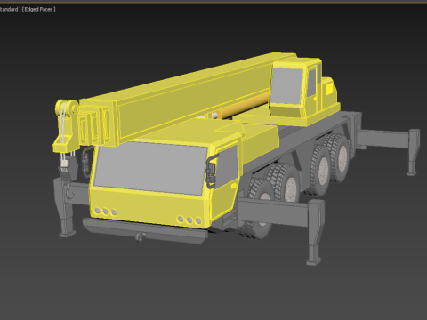 MOUNTED TELESCOPIC MOBILE CRANE CRAWLER LIFTING TRUCK GANTRY CAR Model 3D