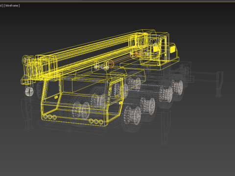 MOUNTED TELESCOPIC MOBILE CRANE CRAWLER LIFTING TRUCK GANTRY CAR Model 3D