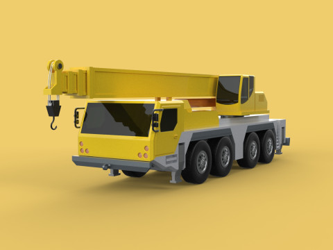 LIEBHERR LTM1070 LTM 1070 TELESCOPIC MOBILE CRANE CRAWLER TRUCK Modelo 3D