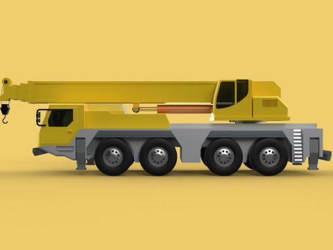 LIEBHERR LTM1070 LTM 1070 TELESCOPIC MOBILE CRANE CRAWLER TRUCK 3D Model