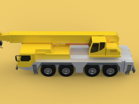 LIEBHERR LTM1070 LTM 1070 TELESCOPIC MOBILE CRANE CRAWLER TRUCK 3D Model