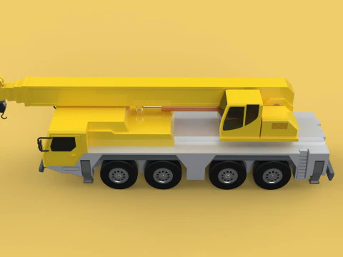 LIEBHERR LTM1070 LTM 1070 TELESCOPIC MOBILE CRANE CRAWLER TRUCK 3D Model